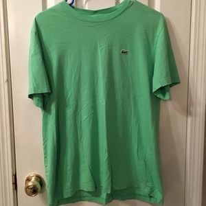 GREEN Lacoste T-Shirt Size L
